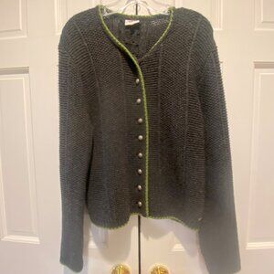 Steffner Cardigan Sweater Wool - Lambs Wool - size Large